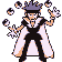 Juggler with black Poké Balls in Pokémon Red and Blue