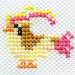 "The Pidgeot embroidery from the Pokémon Shirts clothing line."