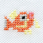 "The Magikarp embroidery from the Pokémon Shirts clothing line."