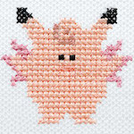 "The Clefable embroidery from the Pokémon Shirts clothing line."