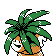 Exeggutor's back sprite in Generation II