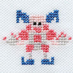 "The Mr. Mime embroidery from the Pokémon Shirts clothing line."