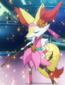 Braixen's stage outfit in the Dendemille Showcase