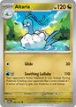 Altaria paddling in water