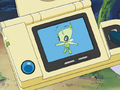 May's Kanto Pokédex scanning Celebi