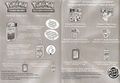 An instruction booklet for the card frames, showcasing all available toys.