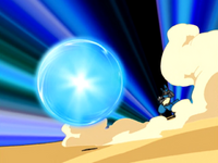 Maylene Lucario Aura Sphere.png