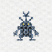 "The Heracross embroidery from the Pokémon Shirts clothing line."