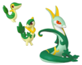 Capsule One Snivy, Servine and Serperior