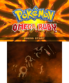 English Omega Ruby title screen