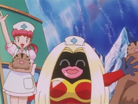 Nurse Joy's Jynx, Swinub (x2), and Piloswine