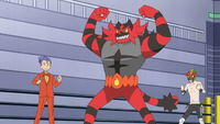 Kukui's Incineroar with Faba