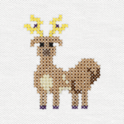 "The Stantler embroidery from the Pokémon Shirts clothing line."