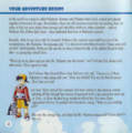 The player's story (named "Silver") in the manual of Pokémon Silver