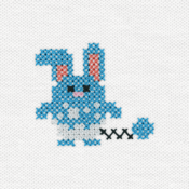 "The Azumarill embroidery from the Pokémon Shirts clothing line."