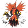 Galarian Zapdos about to deliver a powerful kick