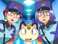 Team Rocket disguised as police officers