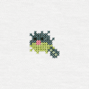 "The Qwilfish embroidery from the Pokémon Shirts clothing line."