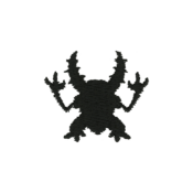 ""The Minimal Pinsir embroidery from the Pokémon Shirts clothing line."