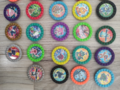 Some tazos from Pokémon Tazo Roks