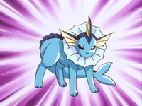 Pokémon League entrance exam instructor's Vaporeon