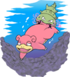 Slowbro swimming from the Daisuki Club[39]