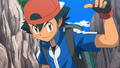 Ash wearing his fifth hat backwards