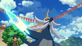 Leeku's Samurott using its seamitar in the anime