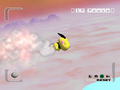 Pichu using Skull Bash in Super Smash Bros. Melee.