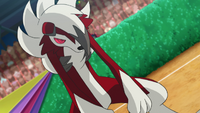 Midnight Form Lycanroc in the anime