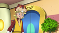 Clemont in his Watchog costume.