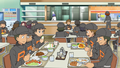 The HQ's canteen in Pokémon Journeys: The Series