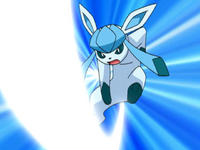 John's Glaceon using Iron Tail.