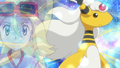 A trainer's Mega Ampharos