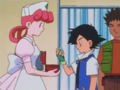 Nurse Joy's miscolored bow