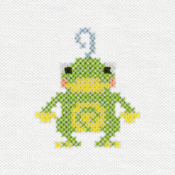 "The Politoed embroidery from the Pokémon Shirts clothing line."