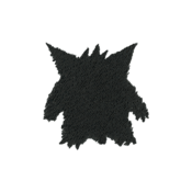 ""The Minimal Gengar embroidery from the Pokémon Shirts clothing line."